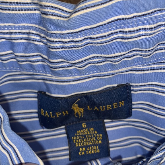 Ralph Lauren boys button down top size 6 - Picture 4 of 4